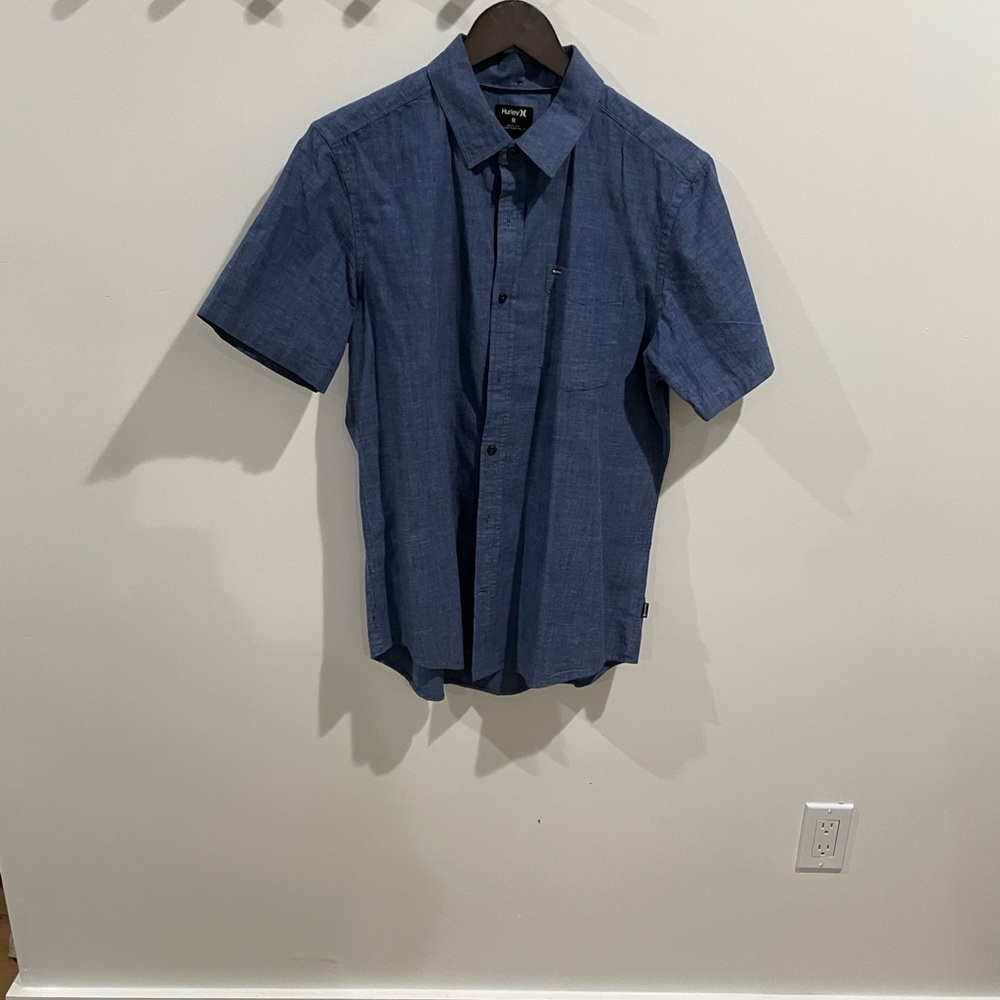 Hurley Blue Short Sleeve Shirt